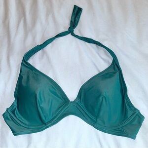 NWOT Old Navy Hunter Green Halter Padded Bikini Top only, XL